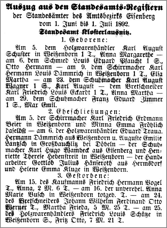 1892-07-01 Kl Standesamtsregister